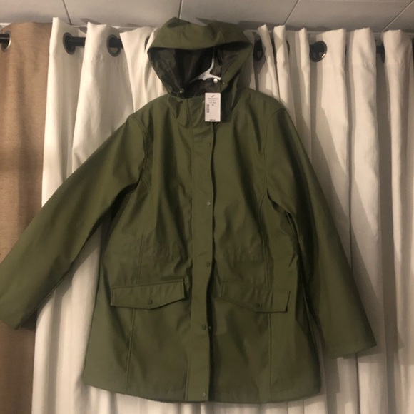 Womens Hooded Rain Jacket, size XL - Picture 7 of 8